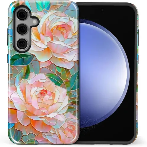 Vista 18 de Funda compatible con Samsung Galaxy S23, funda híbrida de protección rígida de 2 capas, a prueba de golpes, funda protectora resistente para Lata