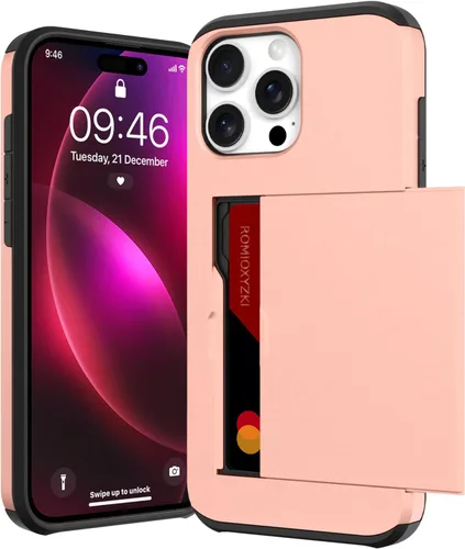 Vista 20 de ZIYE Compatible con iPhone 12 Pro Max Funda tipo cartera con tarjetero, Funda de dos capas antiarañazos con bolsillo oculto, Funda protectora a Verde
