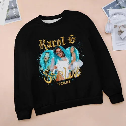 Vista 3 de PAPERBAGS Sweatshirt Womens Graphic Crewneck Long Sleeve Sweatshirts Casual Pullover Tops