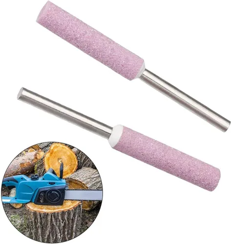Vista 6 de RLECS 10pcs motosierra cabeza de molienda 3/16 "lima de piedra de molienda para moler agujeros profundos en maquinaria, rodamientos, moldes, piezas
