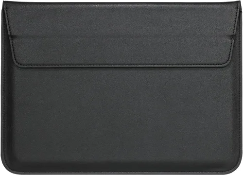Vista 13 de 13-13.6" Brown Leather Laptop Sleeve with Stand Function for Commute