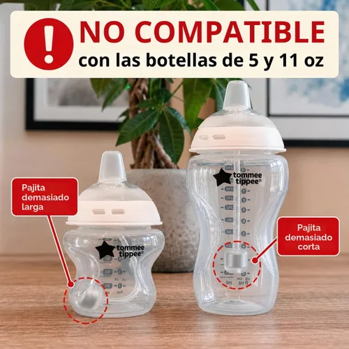 Vista 9 de Sippy Cup Conversion Kit for for Tommee Tippee 9 oz Baby Bottles, 2-Pack