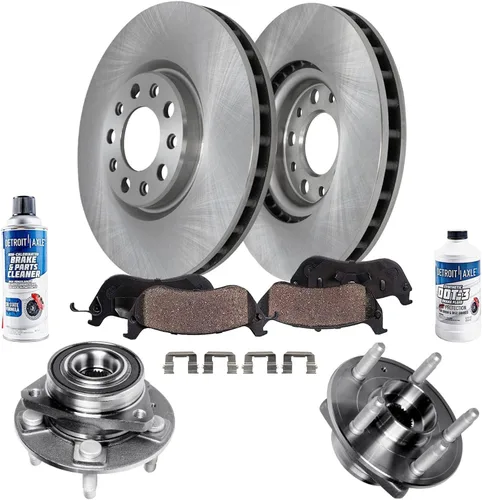 Vista 101 de Detroit Axle - 4 rotores de freno para Ford 1994-2004 Mustang, rotores de freno de disco delanteros y traseros 1995 1996 1997 1998 1999 2000 2001