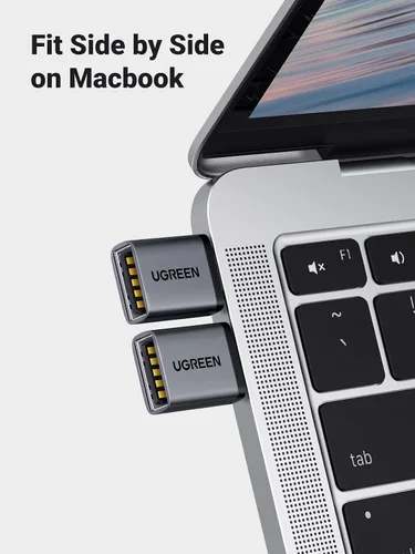 Vista 2 de UGREEN Adaptador USB C a USB A 3.2 OTG de 10 Gbps 2 unidades compatibles con iPhone 17 Pro Max Air 16 15 MacBook Air iMac iPad Galaxy Tab S9 S25