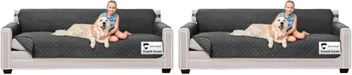 Vista 155 de Sofa Shield® Fundas de sofá para perros, protector reversible de muebles con correa, funda de cojín resistente a manchas y desgarros, asiento de 70