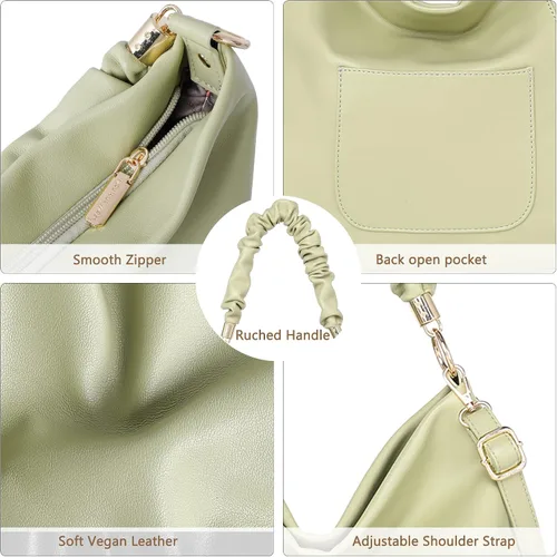 Vista 6 de Montana West Bolso de hombro oculto para mujer, bolso cruzado de moda