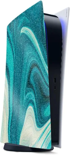 Vista 48 de MightySkins - Skin para juegos con purpurina brillante para PS5 y Playstation 5, ágata amatista, acabado duradero con purpurina de alto brillo