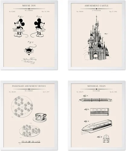 Vista 15 de Poster Master Póster de juguete de construcción de 2 piezas, estampado de patente de bloques de construcción, arte de minifigura, diseño