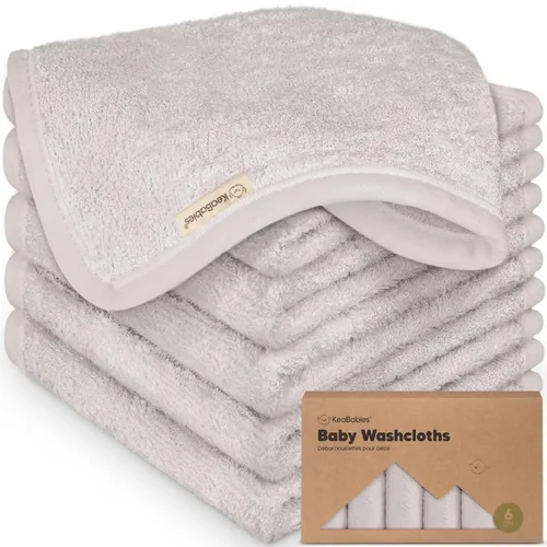 Vista 28 de Paquete de 6 paños de viscosa suave y absorbente de bambú para cara, cuerpo, toallas de bebé para recién nacidos, niños, niños pequeños, bebés