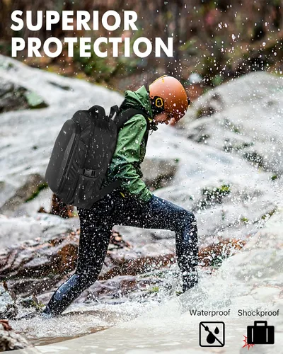 Vista 5 de PEKREWS - Funda para DJI Mini 3 / Mini 4 Pro, para RC 2, controlador RC-N3/N2/N1 Fits 15.6'' Laptop, Expandable 30 L Drone Backpack, Waterproof