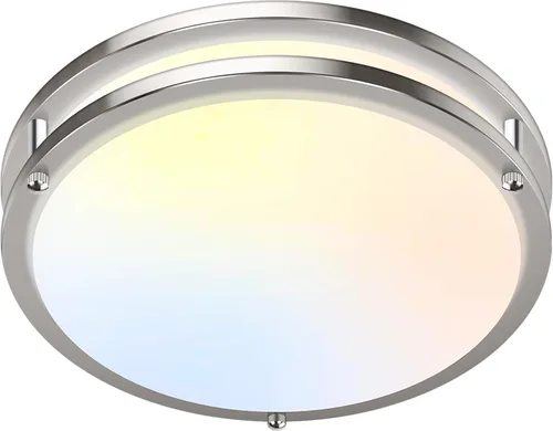 Vista 10 de Luces de Techo LED de 12 Pulgadas 36W, 2700K/3000K/4000K/5000K/6500K Ajustables de Montaje Empotrado, 3200LM Súper Brillantes Regulables Accesorio