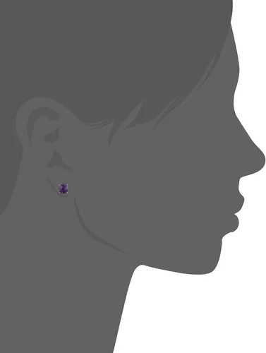 Vista 2 de Tienda Collection 10k Gold Round Birthstone Stud Earrings for Women