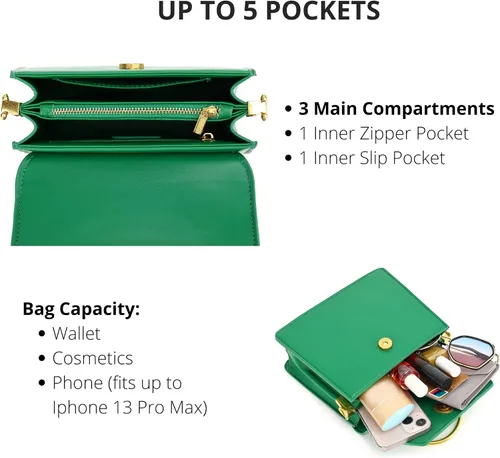 Vista 4 de Scarleton Bolso de mano dorado con asa superior para mujer, bolso de hombro cruzado, piel sintética, sólido, adulto
