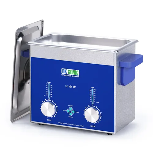 Vista 13 de DK SONIC Limpiador ultrasónico industrial 2L, 60W limpiador ultrasónico comercial de joyas con temporizador codificado, calentador y cesta