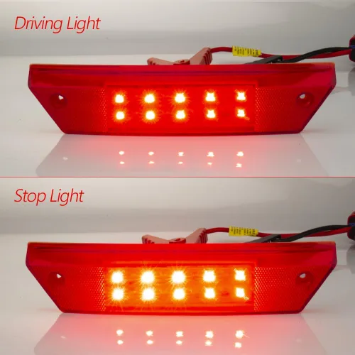 Vista 2 de Ranger - Luz trasera compatible con Polaris Ranger 500 700 800 900 2009-2016, repuesto OEM 2411099 (2411099 rojo)