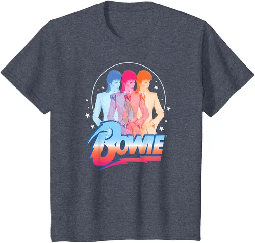 Vista 45 de David Bowie - Camiseta Bowie 3D, Negro