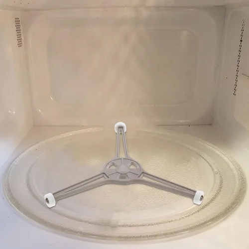 Vista 7 de 2 Pcs Turntable Ring Plastic Tray Support Roller Guide Replacement