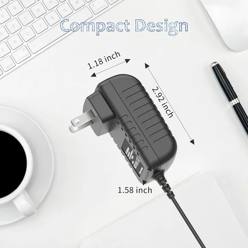 Vista 3 de Reemplazo del adaptador de CA para C6 100894 Cable de alimentación de bicicleta de ciclismo de ejercicio