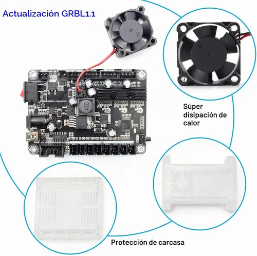 Vista 7 de CNCTOPBAOS 3018-PRO Máquina de grabado de enrutador CNC con controlador sin