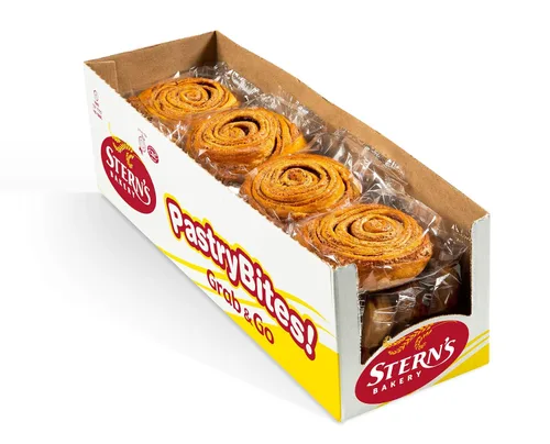 Vista 6 de Stern's Bakery Croissant de chocolate Pasteles daneses de desayuno de 3 onzas 12 pasteles envueltos individualmente Snacks para máquina