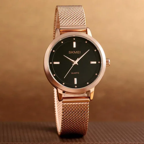 Vista 2 de SKMEI - Reloj de pulsera para mujer impermeable analógico de cuarzo para mujer