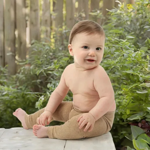 Vista 6 de Silky Toes Leggins para Bebé, Pantalones Sin Costuras de Algodón Suave para Niñas y Niños