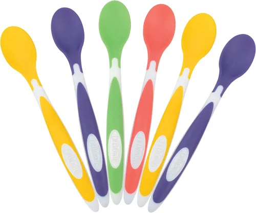 Vista 10 de Dr. Brown's TempCheck - Cucharas que cambian de color de temperatura para bebés y niños pequeños, sin BPA, 4 unidades (paquete de 12)