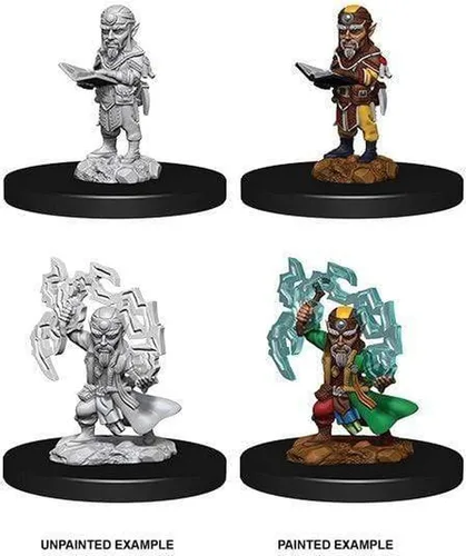 Vista 3 de WizKids Pathfinder Deep Cuts - Miniaturas sin pintar: Gnomo femenino Rogue