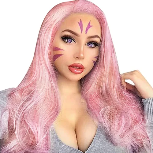 Vista 19 de 613 Peluca rubia realista sin pegamento con encaje frontal, peluca ondulada larga para mujeres blancas, 613 HD con encaje frontal, línea de cabello