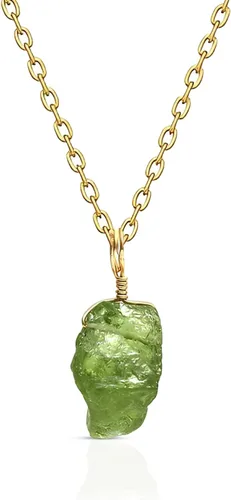 Vista 8 de Collar con colgante de plata de ley 925, piedra preciosa natural en bruto del nacimiento, regalo para mujeres, colgante de piedra preciosa auténtica