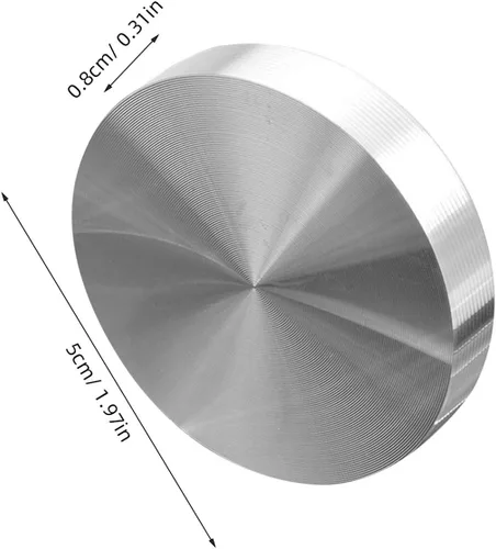 Vista 2 de 4 discos circulares de aluminio para mesas de vidrio, almohadillas antideslizantes fáciles de instalar para mesas de oficina de comedor