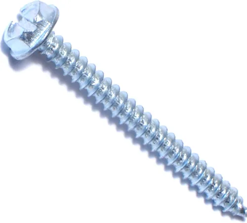 Vista 12 de Hard-to-Find Fastener 014973265397 Tornillos de chapa de arandela hexagonal ranurada, 8 x 3/8, pieza-100, zinc