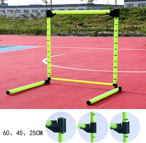 Vista 5 de Escala ajustable Agility obstáculos de entrenamiento de fútbol pista y campo de salto conjunto de barra de salto al aire libre desmontable perros