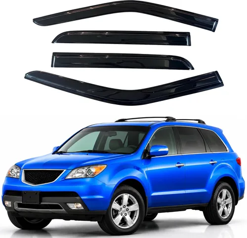 Vista 128 de IG - Visera para ventana para Ford Bronco y F150-F350 1980-1996, deflector lateral tipo cinta adhesiva, resistente, contra lluvia y viento