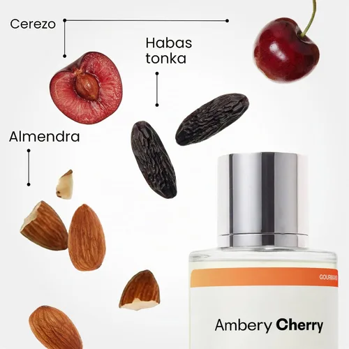 Vista 3 de Dossier - Ambery Cherry - Inspirado en Lost Cherry - Unisex EDP 1.7 fl oz (50ml) - Cherry Perfume - Ambery Cherry Eau de Parfum Unisex - Top