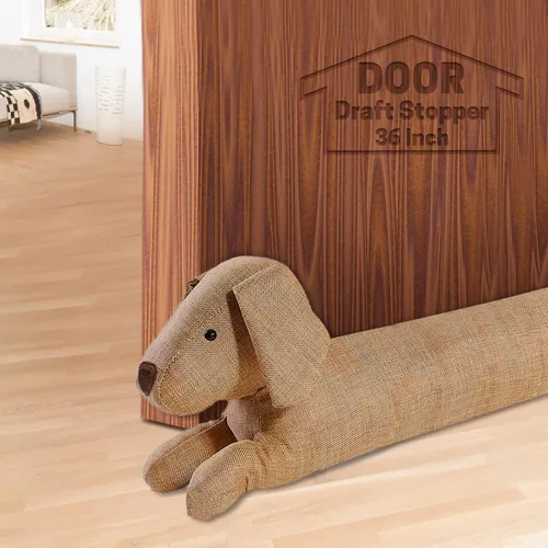 Vista 13 de SWISSELITE Tapón de 36 pulgadas para debajo de la puerta, bloqueador de ruido decorativo para puerta, tapón de aire para animales con peso de 1.43