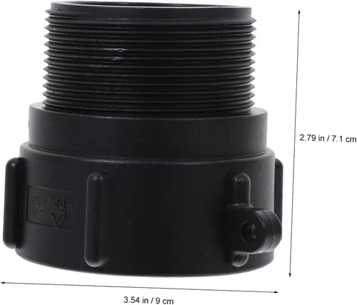 Vista 5 de Adaptador de asas Ibc resistente a Npt Conector con junta de tanque Ibc duradero para conexión a prueba de fugas y compatibilidad de manguera