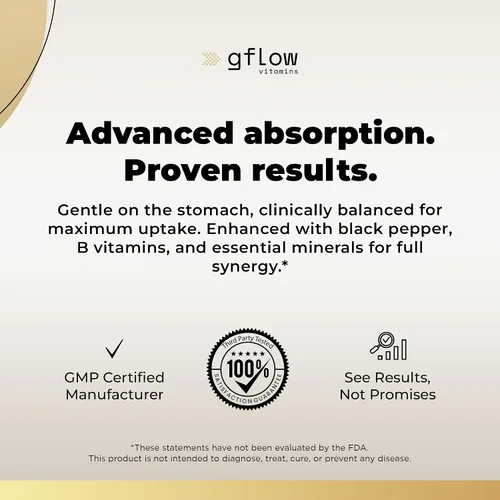 Vista 6 de gflow vitamins Suplemento complejo de magnesio – 10 formas activas, glicinato, citrato, malato, óxido, taurato, aspartato, gluconato, ascorbato