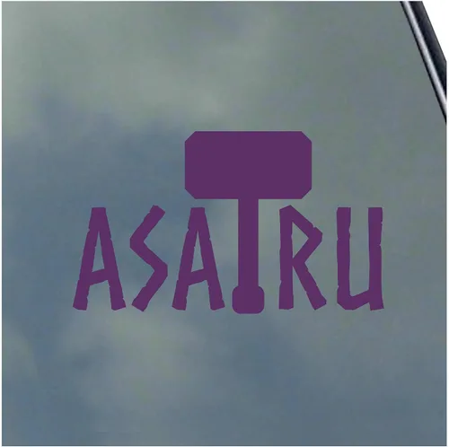 Vista 4 de Adhesivo de vinilo con texto asatru