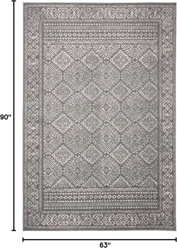 Vista 280 de Safavieh - Alfombra decorativa de la colección Tulum, modelo TUL264F, estilo marroquí, bohemio y desgastado, no suelta pelusa, para sala, vestíbulo