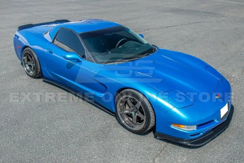 Vista 2 de Repuesto para todos los modelos Chevrolet Corvette C5 1997-2004 ZR1 Par de extensión de panel basculante de faldas laterales de estilo extendido