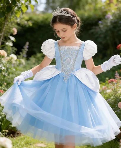 Vista 5 de Princess Costume for Girls Princess Dress Halloween Birthday Party Outfits for Little Kids
