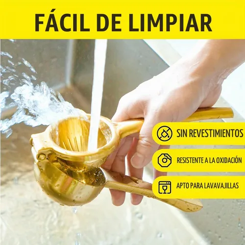 Vista 7 de SHIKORI Exprimidor de limón, exprimidor de mano grande y resistente para limón, prensa manual de acero inoxidable, exprimidor de cítricos