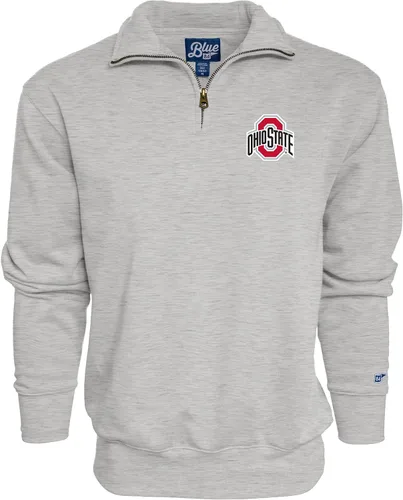 Vista 34 de Blue 84 Sudadera con cremallera de un cuarto para hombre de la NCAA