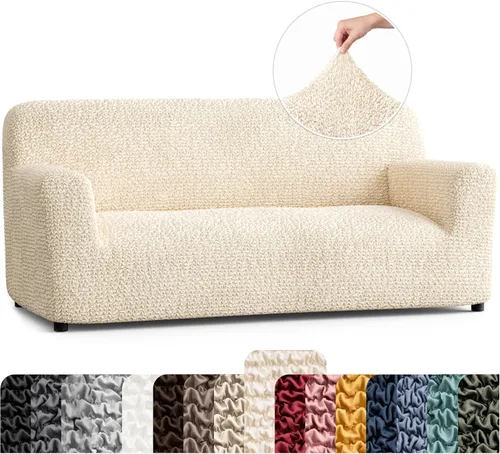 Vista 56 de PAULATO BY GA.I.CO. Funda para Silla - Funda para Sillón - Funda para Sillón - Funda de Tela Suave - Protector de Muebles Elegante de Ajuste Ceniza