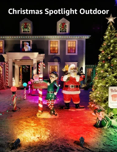 Vista 7 de SUNVIE Luces de paisaje RGB de bajo voltaje de 12 W que cambian de color, control remoto, impermeable, iluminación LED de paisaje para patio
