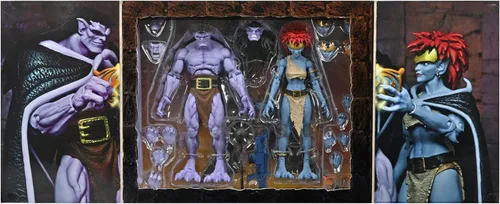 Vista 3 de NECA Paquete de 2 figuras de acción coleccionables de gárgolas: Vows Ultimate a escala de 7 pulgadas, Goliat y Demona