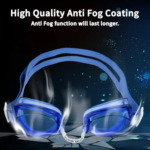 Vista 7 de Water Gear Gafas antivaho sin fugas, diadema dividida ajustable, protección UV, lente gran angular