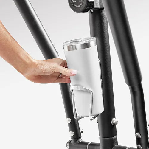 Vista 8 de Sunny Health & Fitness Cardio Climber Stepping Máquina de ejercicio elíptica para el hogar con 8 niveles de resistencia magnética, monitor