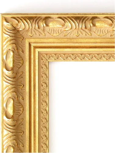 Vista 5 de Amanti Art 24x20 Bathroom Vanity Mirror, Versailles Gold Wood Frame, Rectangular Wall Mirror, Beveled Edge, Hangs Horizontally or Vertically